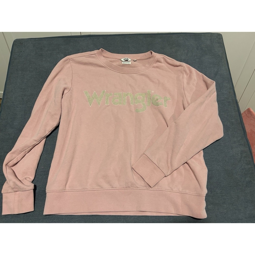 Wrangler Women's Pink Crew Neck Sweatshirt Size Small